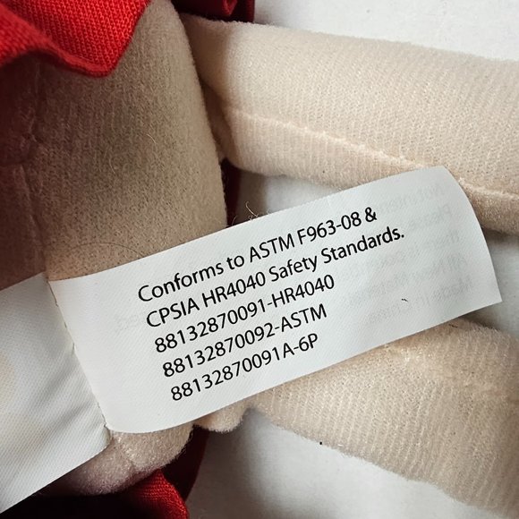 Raggedy Doll The Musical Annie Soft Plush Orange Yarn Hair Red Dress 15" - Picture 5 of 10